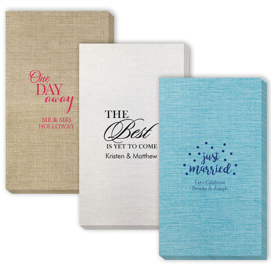 Design Your Own Wedding Bamboo Luxe Guest Towels